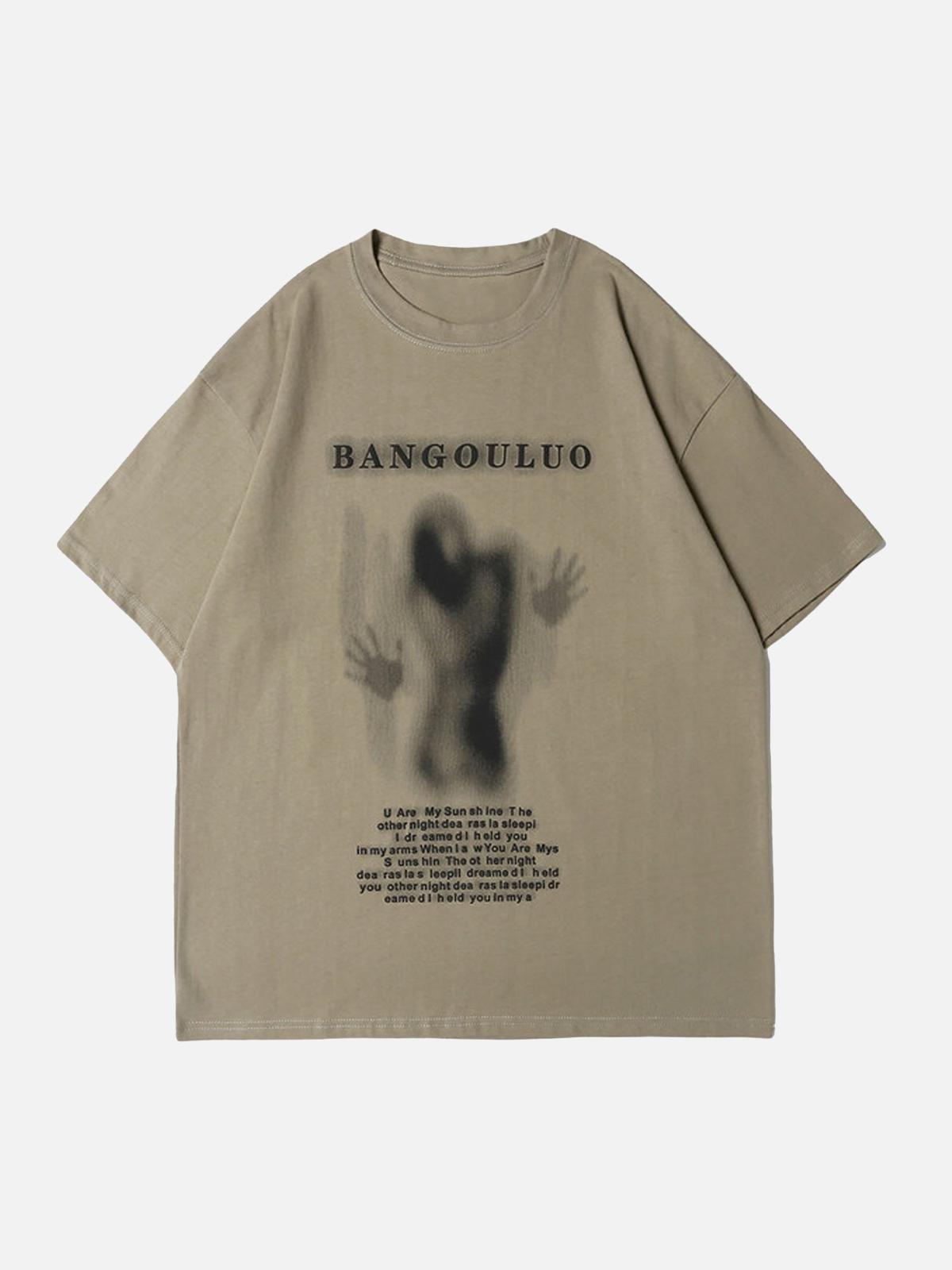 Concert Outfit Dark Silhouette Print T-Shirt Concert Outfit Dark Silhouette Print T-Shirt