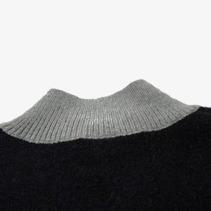 Concert Outfit Dark Spider Web Zipper Stand Collar Cardigan