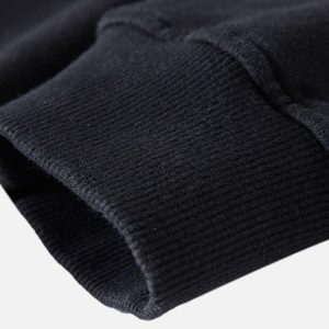 Concert Outfit Dark Style Hooded Loose Sweatshirt