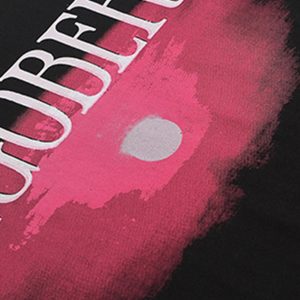 Concert Outfit Dark Sunset Ocean Print Street Rap T-Shirt