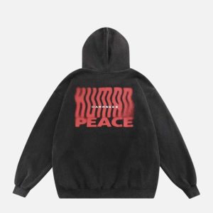 Concert Outfit Darkness Shadow Graphic Hoodie