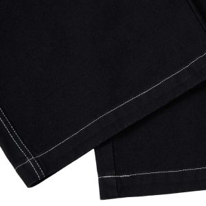 Concert Outfit Deconstructed Contrast Embroidered Baggy Jeans