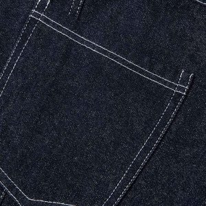 Concert Outfit Deconstructed Contrast Stitching Barrel Jeans