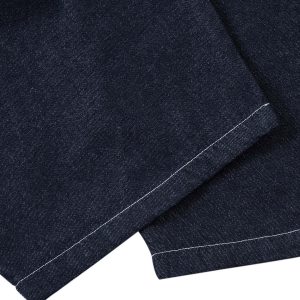 Concert Outfit Deconstructed Contrast Stitching Pleated Baggy Barrel Jeans