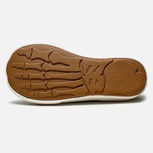 Concert Outfit Deconstructed Distressed PU Leather Casual Shoes