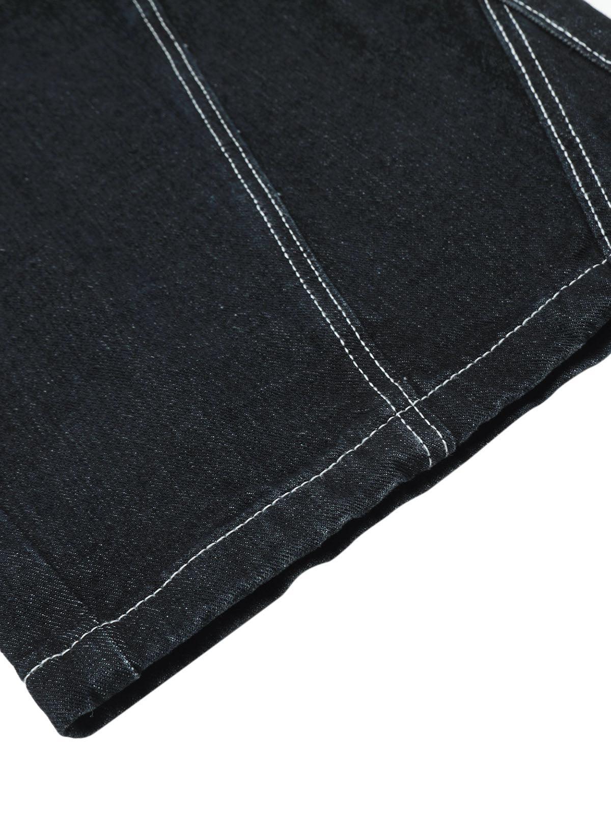 Concert Outfit Deconstructed Multi-Pocket Cargo Straight Jeans Concert Outfit Deconstructed Multi-Pocket Cargo Straight Jeans