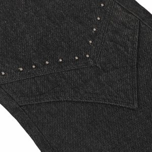 Concert Outfit Deconstructed Rivet Scimitar Jeans