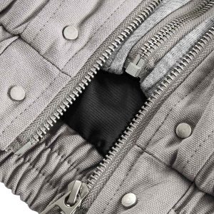 Concert Outfit Deconstructed Split Faux Two-Piece Hooded Jacket