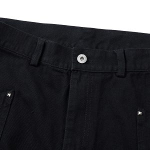 Concert Outfit Deconstructed Split Rivet Cargo Jeans