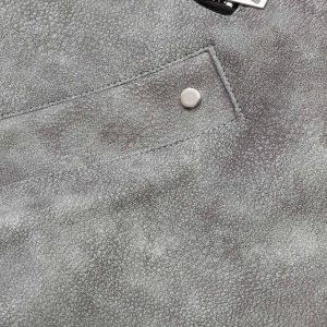 Concert Outfit Deconstructed Zip Up Leather Bomber Jacket