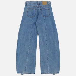 Concert Outfit Deconstruction Design Loose Jeans