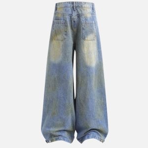 Concert Outfit Deconstructive Patchwork Jeans