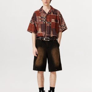 Concert Outfit Deconstructive Washed Jorts