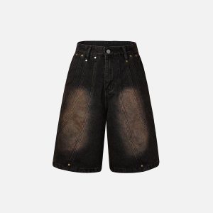 Concert Outfit Deconstructive Washed Jorts