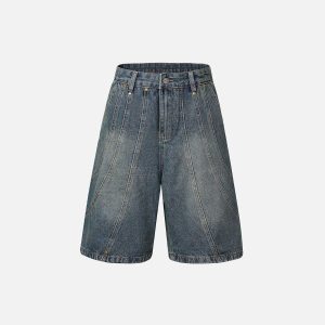 Concert Outfit Deconstructive Washed Jorts