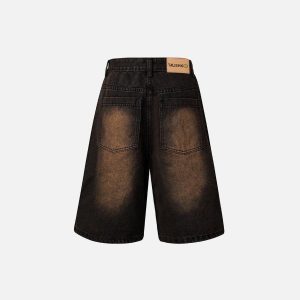 Concert Outfit Deconstructive Washed Jorts