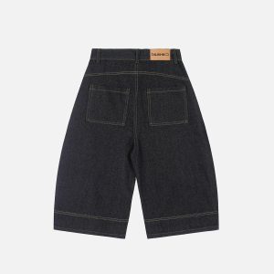 Concert Outfit Deconstructive Washed Longline Jorts