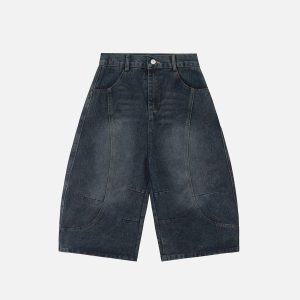 Concert Outfit Deconstructive Washed Longline Jorts