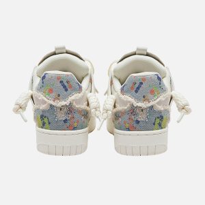 Concert Outfit Destruction Series Tassel Contrast Color Sneakers