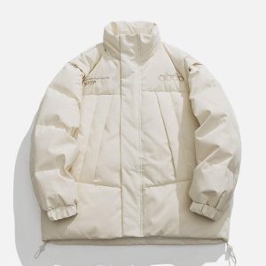 Concert Outfit Detachable Sleeve Winter Coat