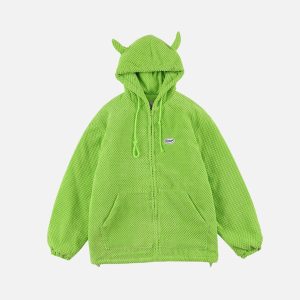 Concert Outfit Devil Hood Jacket