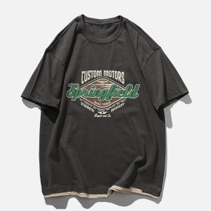 Concert Outfit Diamond Letter Graphic Tee