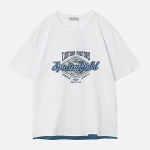 Concert Outfit Diamond Letter Graphic Tee