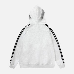 Concert Outfit Dirty Brush Painted Graffiti Hoodie