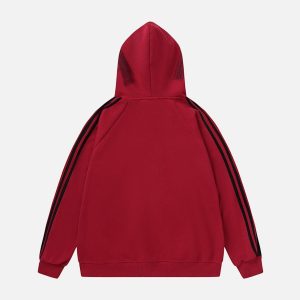 Concert Outfit Dirty Brush Painted Graffiti Hoodie