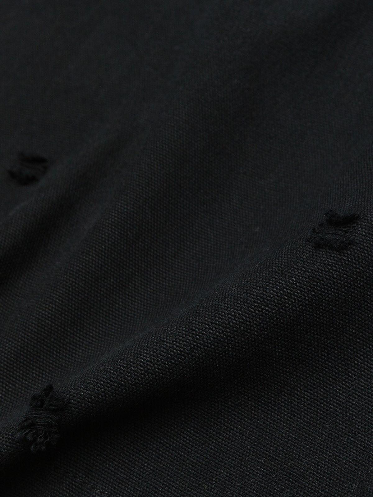 Concert Outfit Dirty-Dye Embroidered Long Sleeve Polo Shirt Concert Outfit Dirty-Dye Embroidered Long Sleeve Polo Shirt