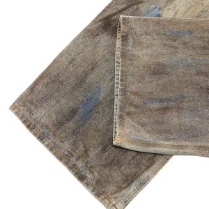 Concert Outfit Dirty-Dyed Wasteland Style Baggy Jeans