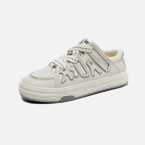 Concert Outfit Dissolving Sole Patchwork Skate Shoes