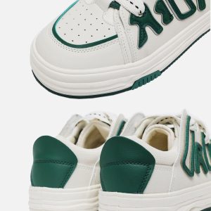 Concert Outfit Dissolving Sole Patchwork Skate Shoes