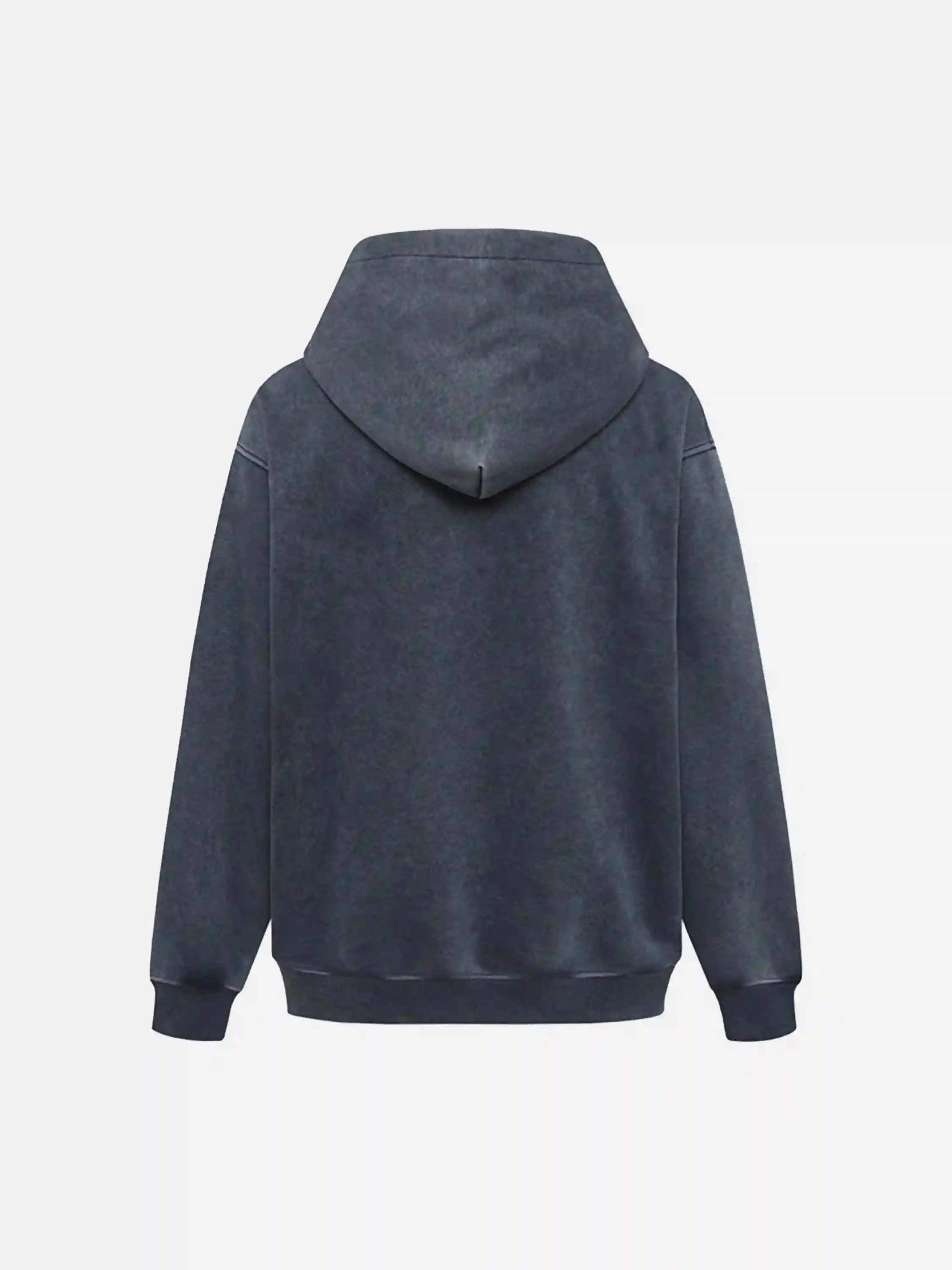 Concert Outfit Distressed 3D Steel Print Hip-Hop Pullover Hoodie Concert Outfit Distressed 3D Steel Print Hip-Hop Pullover Hoodie