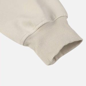 Concert Outfit Distressed 3D Steel Print Hip-Hop Pullover Hoodie