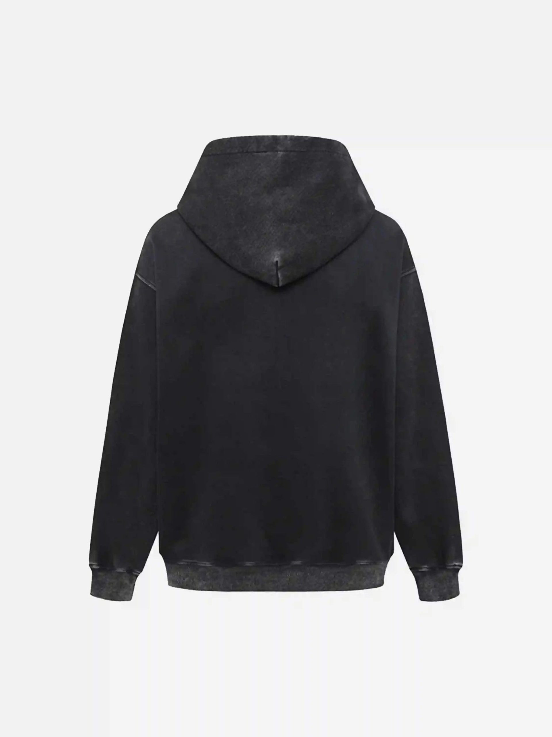 Concert Outfit Distressed 3D Steel Print Hip-Hop Pullover Hoodie Concert Outfit Distressed 3D Steel Print Hip-Hop Pullover Hoodie