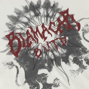 Concert Outfit Distressed Batik Graphic T-Shirt