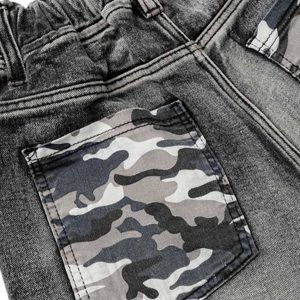 Concert Outfit Distressed Camouflage Denim Shorts