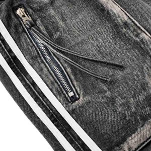 Concert Outfit Distressed Cargo Denim Shorts