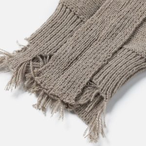 Concert Outfit Distressed Deconstructive Patchwork Sweater