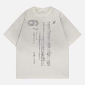 Concert Outfit Distressed Digital Print T-Shirt