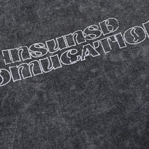 Concert Outfit Distressed Embroidered Denim Collar Polo Shirt