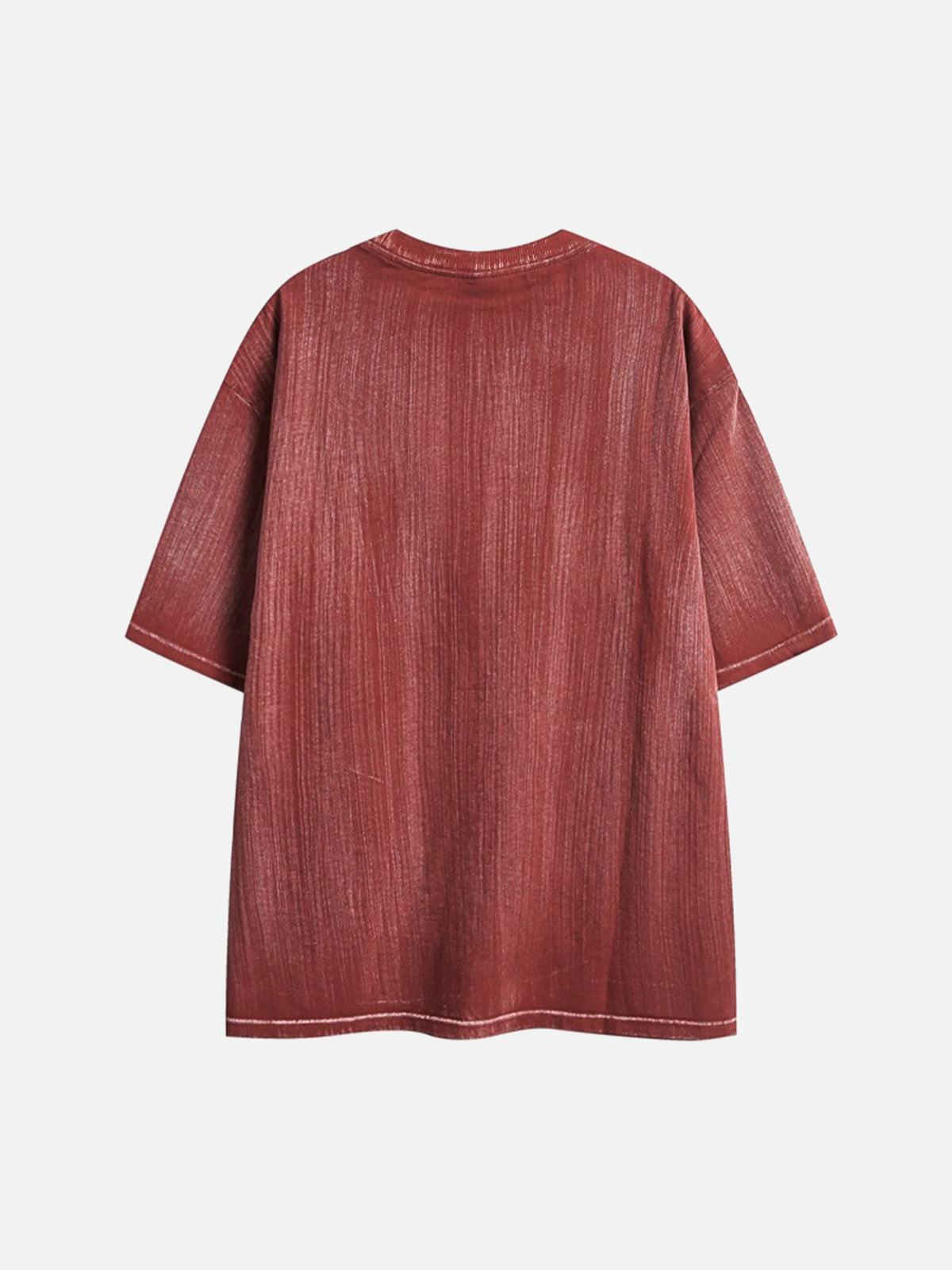 Concert Outfit Distressed Embroidered Letter T-Shirt Concert Outfit Distressed Embroidered Letter T-Shirt