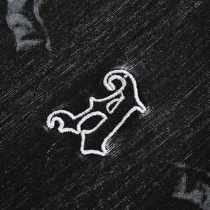 Concert Outfit Distressed Embroidered Letter T-Shirt