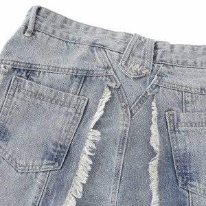 Concert Outfit Distressed Frayed Edges Baggy Jeans