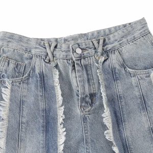 Concert Outfit Distressed Frayed Edges Baggy Jeans