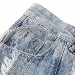 Concert Outfit Distressed Frayed Edges Baggy Jeans