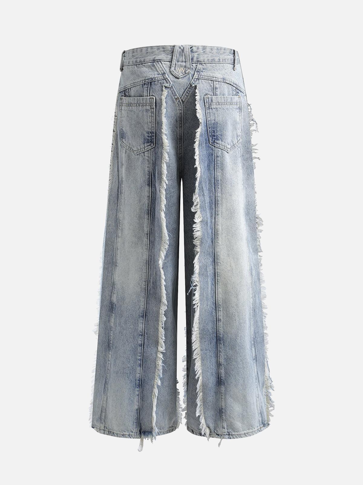 Concert Outfit Distressed Frayed Edges Baggy Jeans Concert Outfit Distressed Frayed Edges Baggy Jeans