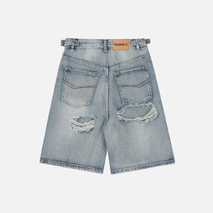 Concert Outfit Distressed Fringe Jorts