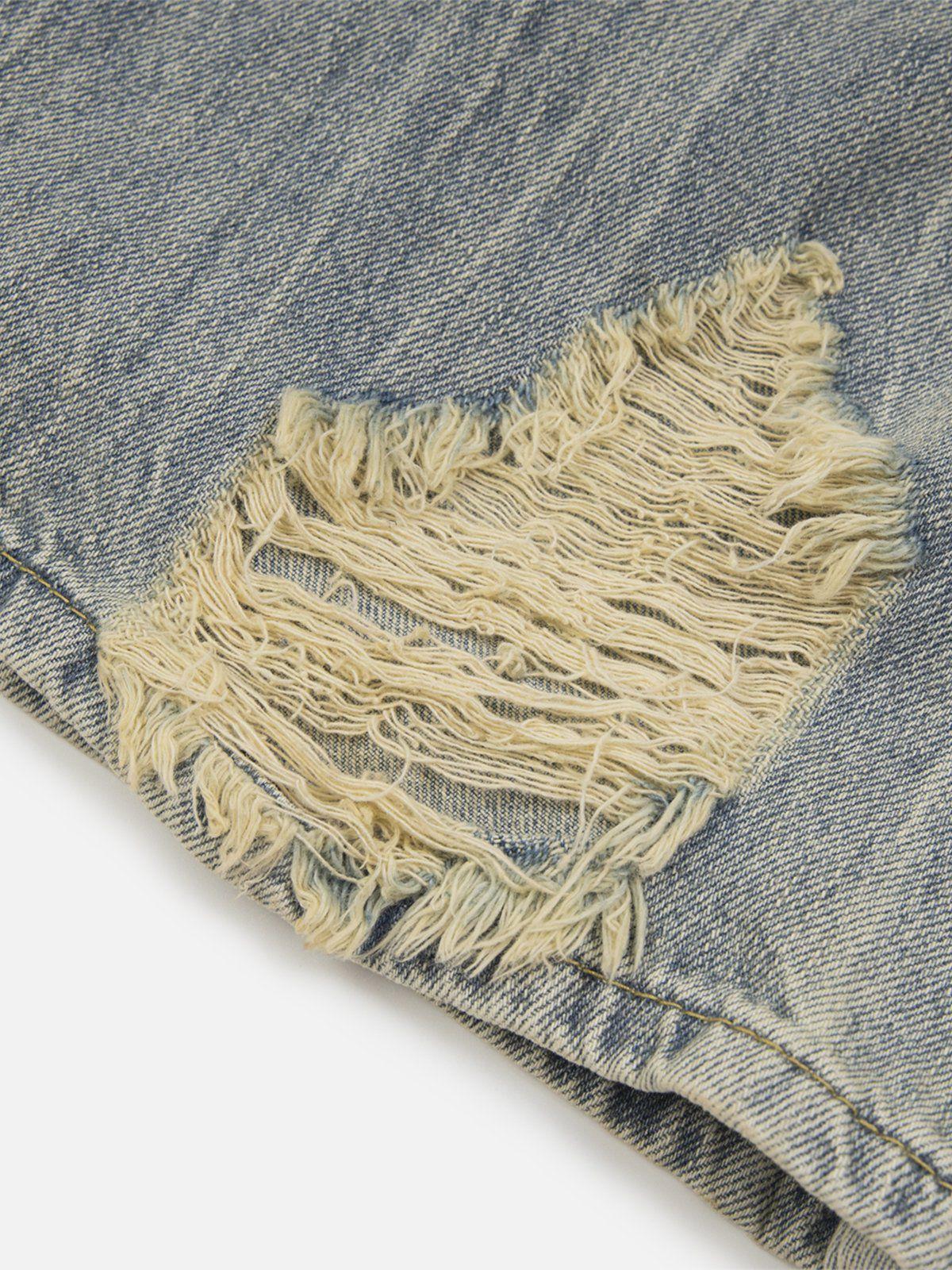 Concert Outfit Distressed Fringe Loose Jeans Concert Outfit Distressed Fringe Loose Jeans